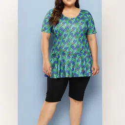 Muhuratam Women Green Nylon Swimwear-image-75