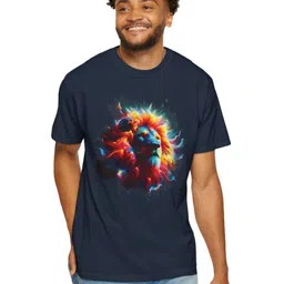 Naturebliss Men Graphic Printed Round Neck Cotton T-shirt-image-14