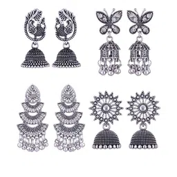 Sangria Alloy Silver-Plated Earrings-picture-18