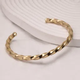 French Accent Men Gold-Plated Cuff Bracelet-picture-21