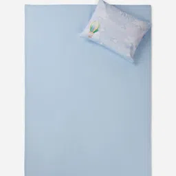 THE BABY TRUNK Blue Cartoon Characters Egyptian Cotton 2 Piece Crib Superfine Bedding Set image 4