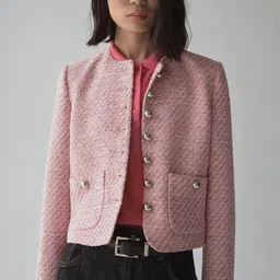 MANGO Self-Design Tweed Jacket-picture-14