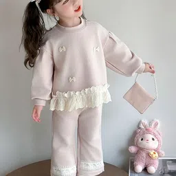 LULU & SKY Girls Embellished T-shirt with Trousers image 2