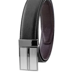 Roadster Men Black Leather Belt-image-64