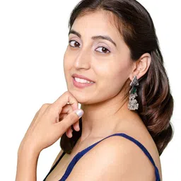 Shining Jewel - By Shivansh Contemporary Jhumkas Earrings-picture-25