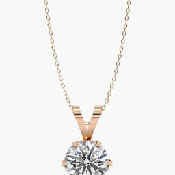 VALANOVA BIS Hallmarked 18K Rose Gold Diamond Studded Pendent 1.45 gm-picture-34