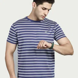 BE POSITIVE Men Striped Pockets T-shirt-image-88