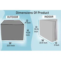 Stylista Magenta Printed Waterproof Air Conditioner Covers image 4