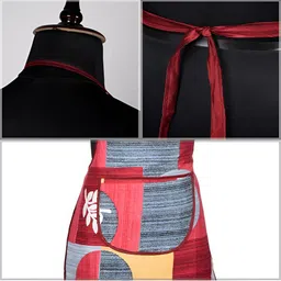 Aura 3 Pieces Printed Water-Resistant Cotton Aprons With Front Pocket image 3