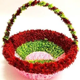 Random Color & Design Laddu Gopal Carry Basket/Tokri, Size: 0-1 (Pack of 1) Deity Ornament-image-7