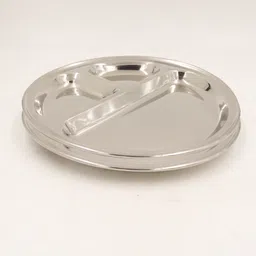 spilbox Steel TiffinPlate|Breakfast Plate|PavBhaji|Bhojan|Idly Sambar-Round Tiffin Plate Dinner Plate-picture-31