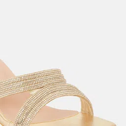 Lavie Embellished PU Party Block Sandals image 4