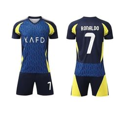dostitch Unisex Kids Printed Ronaldo Jersey T-shirt with Shorts-picture-22