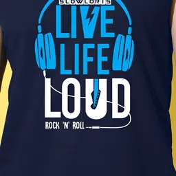 SLOWLORIS Pack Of 2 Printed Round Neck Bio-Wash Gym Vests image 4