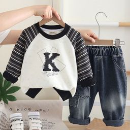 INCLUD Boys Printed Long Sleeves Sweatshirt With Trousers-picture-23