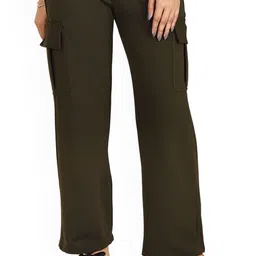 Veltick Women Loose Fit Mid-Rise Stretchable Cargo Jeans-image-11