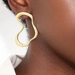 Krelin Gold-Plated Contemporary Studs image 2