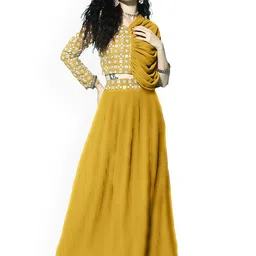 SANCIA Embroidered V-Neck Crop Top With Skirt-picture-21