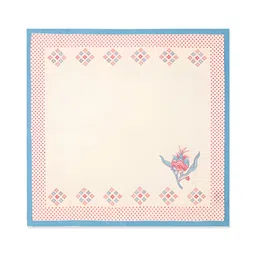 Fabindia Chintz Red & Off-White 6 Pieces Floral Printed Cotton Table Napkins image 2