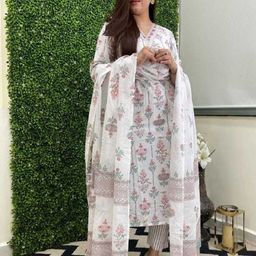 7threads 1 Stop Fashion Floral Printed Kurta with Trousers & Dupatta-picture-32