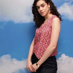 CORSICA Ethnic Printed Vest Top image 5