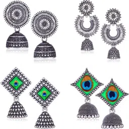 Sangria Silver-Plated Alloy Earrings-picture-25