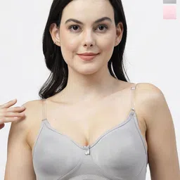 SHYAM SONS FLAIR Pack Of 2 Femina Women Half Coverage T-shirt Bra image 1