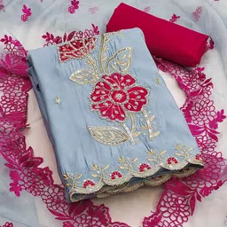 DIVASTRI Embroidered Unstitched Dress Material-image-79