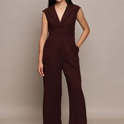 French Connection Women Shawl Neck Basic Jumpsuit-picture-1
