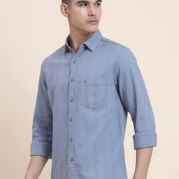 Greenfibre Cutaway Collar Long Sleeves Cotton Shirt image 2