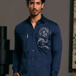 Siddartha Tytler Men Opaque Printed Casual Shirt-picture-27