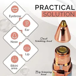 Silk bloom USB Rechargeable Face Pilator for Women Facial Hair Removal Tool Grooming Kit 10 min Runtime 2 Length Settings image 5