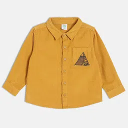 MINI KLUB Boys Textured Spread Collar Casual Shirt With Inner Tee image 4