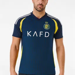 dostitch Men Cristiano Ronaldo Printed V-Neck Dri-FIT T-shirt image 2