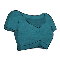 KALINI Floral Printed Saree With Unstitched Blouse Piece image 5