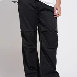 SHOWOFFFF Men Low-Rise Relaxed Fit Parachute Trousers-picture-34