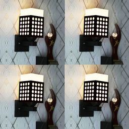 Gojeeva Black Wood Square Shaped Wall Lamp-picture-12