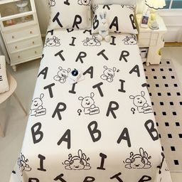 JC HOME White & Black Printed Cotton 220 TC Queen Bedsheet Set- 1.80 m x 2.30 m-picture-20