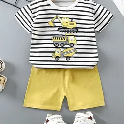 BILLYBALL Unisex Kids Striped T-shirt with Shorts-picture-28