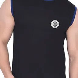 Blisstone Men Indigo Applique Slim Fit T-shirt image 3