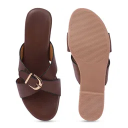 DIVASTRI Women Open Toe Flats image 3