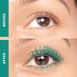 elitty Pop Colored Lush Lashes Mascara (Sea Green)| Waterproof, Smudge Proof | 5 ml image 4