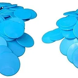 morel ROUND PLASTIC PLAIN TOKEN COIN FOR SHOP, GAMES, STORES, SCHOOL (200 COIN,BLUE)-picture-18