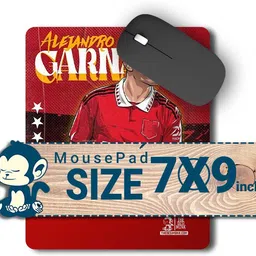 The Desi Monk Garnacho Poster Anti Skid Mouse Pad for Laptops and Computers Non Slip Base Mousepad image 5