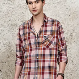 Blezza Men Checked Cotton Shirts-picture-32