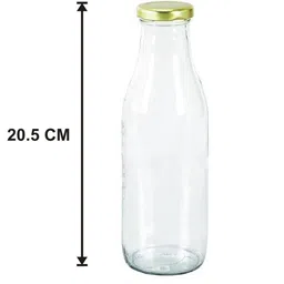 1ST TIME Set Of 5 Transparent Glass Freezer Safe Water Bottle image 4