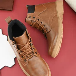 Provogue Men Leather Trekking Shoes-picture-24