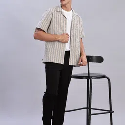 Tommy Hilfiger Men Classic Opaque Striped Casual Shirt-picture-10