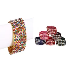 SOMIL Set Of 36 Stone-Studded Bangle-picture-37