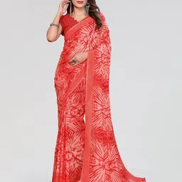 Moda Rapido Floral Printed Saree With Blouse Piece-image-27